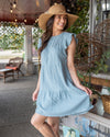 Enchanted Moments Pocketed Dress - Seafoam
