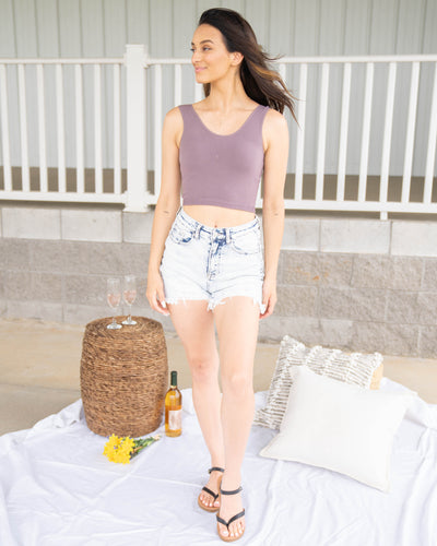 Casual Confidence Reversible Tank - Dusty Plum