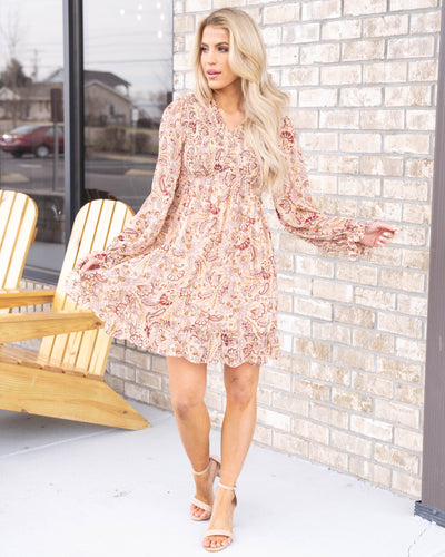 Flirting With Forever Dress - Taupe