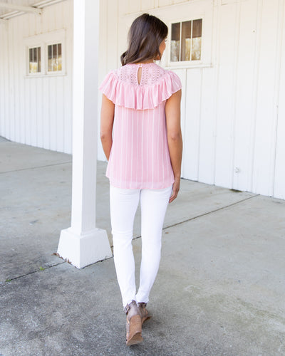 Swooning Over You Top - Petal Pink