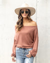Sophia Boat Neck Bodysuit - Salmon