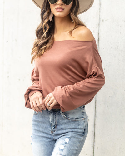 Sophia Boat Neck Bodysuit - Salmon