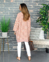 Kerri Popcorn Knit Cardigan - Mauve