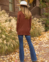 Nikki Pocketed Cardigan - Chestnut