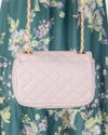 Zoe Quilted Turnlock Crossbody - Lavender Grey