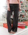 Carson Pocketed Drawstring Pants - Charcoal