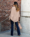 Aspen Oversized Cocoon Cardigan - Taupe