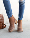 Robin Slip On Booties - Cognac