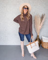 Adrienne Turtleneck Sweater - Mocha