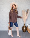 Adrienne Turtleneck Sweater - Mocha