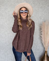 Adrienne Turtleneck Sweater - Mocha