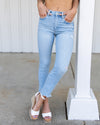 Bailey Distressed Straight Leg Jeans - Light Wash