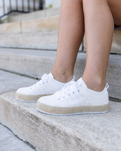 Baylor Platform Espadrille Sneakers - White