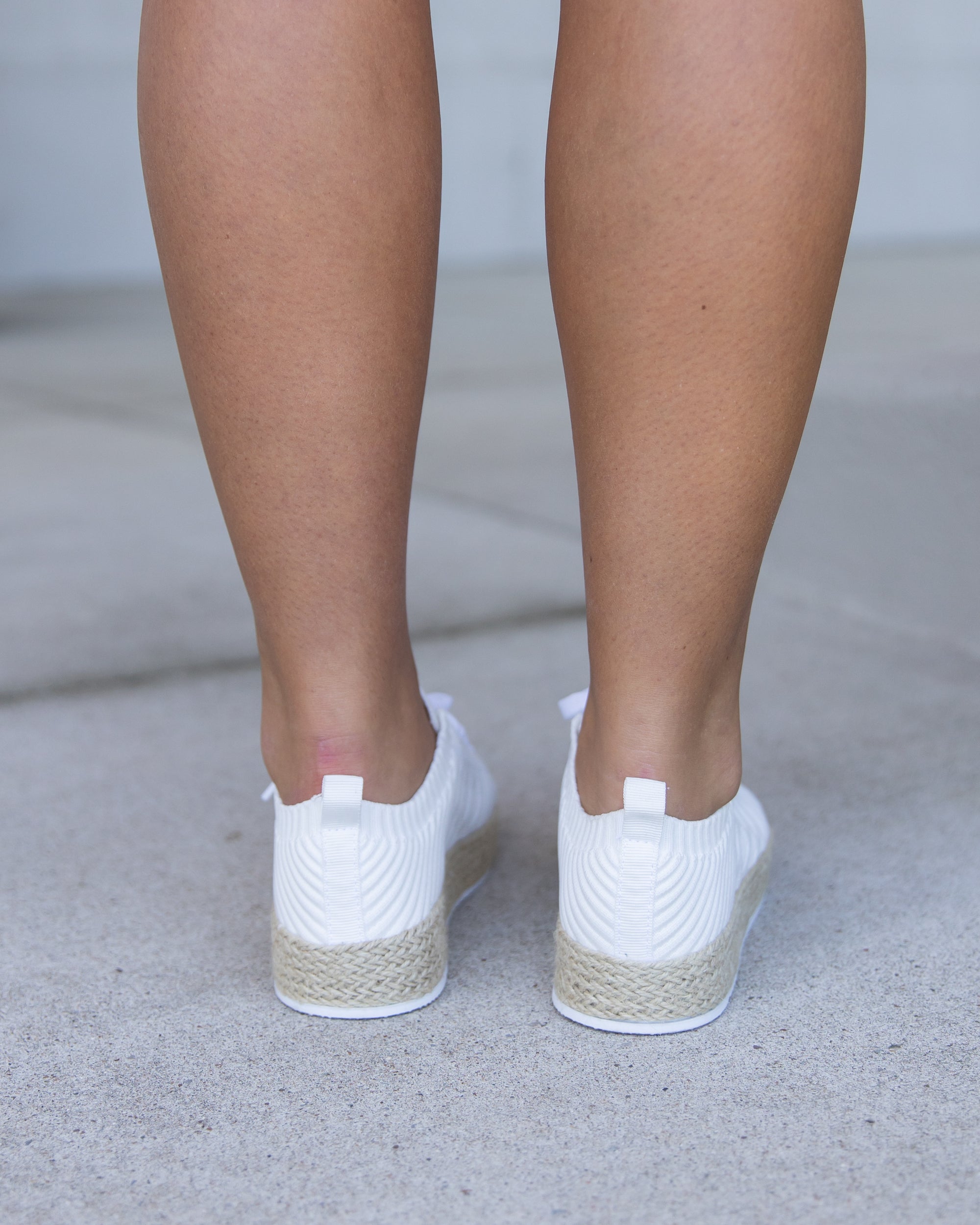 White platform sales espadrille sneakers