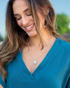 Bella Necklace - Blue/Ivory