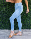 Bentley Distressed Skinny Jeans - Light Wash
