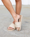 Chinese Laundry Audrey Flatform Sandals - Natural