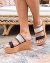 Chinese Laundry Willow Wedges - Black/Tan