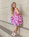 Chloe Tiered Floral Dress - Pink Multi