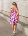 Chloe Tiered Floral Dress - Pink Multi