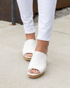 Claire Slip On Heel - White