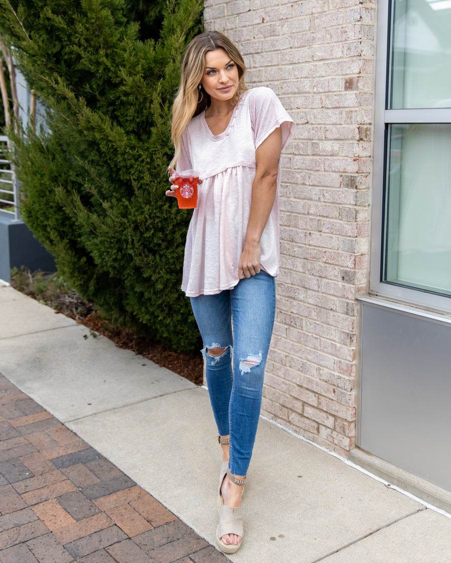 Constantly Inspired Top - Blush