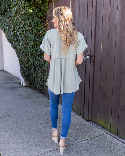 Constantly Inspired Top - Sage