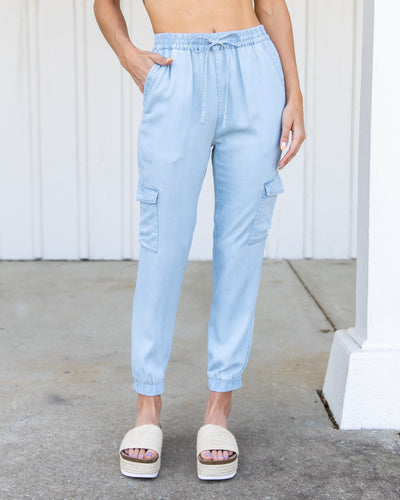 Cool For The Summer Joggers - Chambray