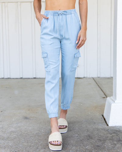 Cool For The Summer Joggers - Chambray