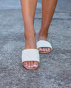 Courtney Quilted Slides - Cream