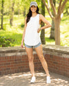 Running Errands Pocket Tank - White