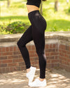 Thea Booty-Pop High Waisted Leggings - Black