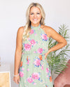 The Look Of Love Floral Maxi Dress - Sage