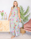 The Look Of Love Floral Maxi Dress - Sage