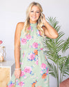 The Look Of Love Floral Maxi Dress - Sage