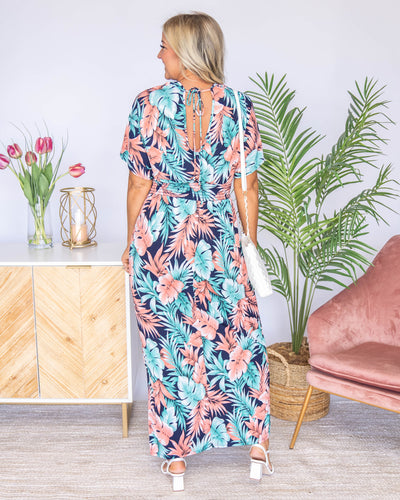 Palm Beach Maxi Dress - Navy
