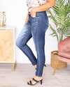 Arabella Mid Rise Super Skinny Jeans - Dark Wash