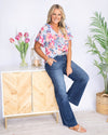 Kennedy High Rise Wide Leg Jeans - Medium Dark Wash