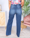 Kennedy High Rise Wide Leg Jeans - Medium Dark Wash