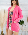 Keep My Word Cardigan - Bubblegum Pink