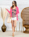 Keep My Word Cardigan - Bubblegum Pink