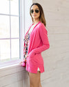 Keep My Word Cardigan - Bubblegum Pink