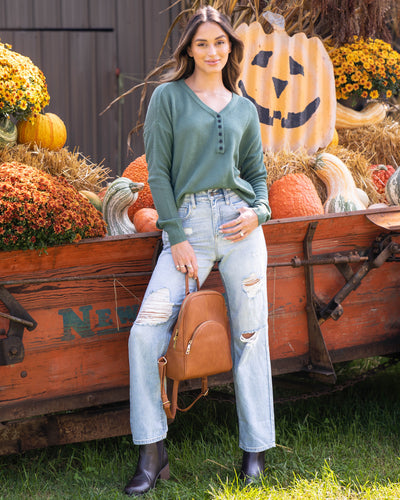 Autumn Air Top - Hunter Green