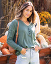 Autumn Air Top - Hunter Green