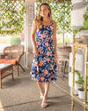 Summertime Sweetness Midi Dress - Navy