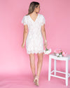 Laura Lace Fitted Dress - Off White