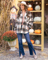 Campfire Nights Plaid Shacket - Olive
