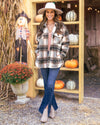 Campfire Nights Plaid Shacket - Olive
