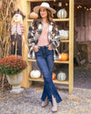 Campfire Nights Plaid Shacket - Olive