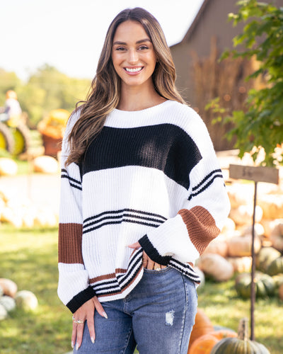 By The Fire Sweater - White